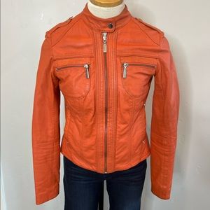 Bernardo Leather Moto Jacket
